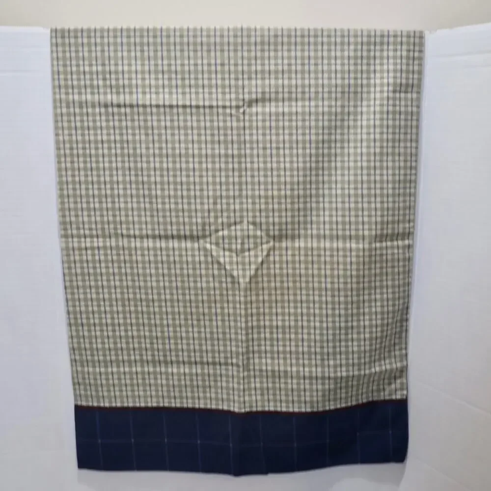 WestPoint Stevens Pillowcase Standard Plaid Check Cotton Blend USA